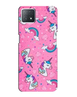 Чехол для OPPO A72 (5G) с картинкой «Unicorn паттерн розовый» Чехол для OPPO A72 (5G) с картинкой «Unicorn паттерн розовый»