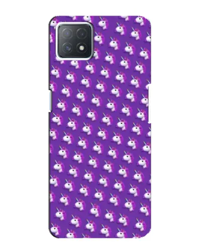 Чехол для OPPO A72 (5G) с картинкой «Единороги на фиолетовом»