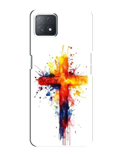 Чехол для OPPO A72 (5G) с картинкой «Акварельный крест»