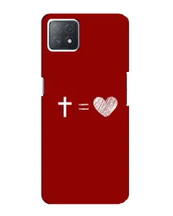 Чехол для OPPO A72 (5G) с картинкой «Уравнение любви»