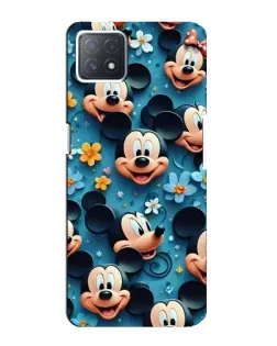 Чехол для OPPO A72 (5G) с картинкой «Паттерн Микки и Минни»