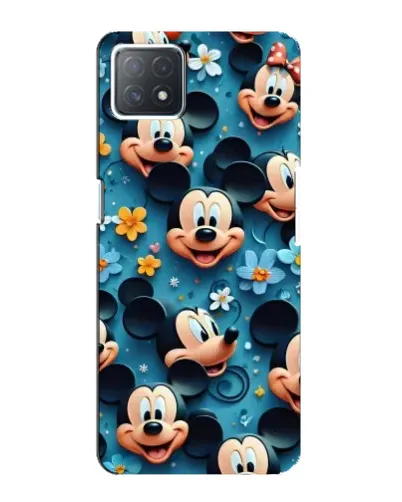Чехол для OPPO A72 (5G) с картинкой «Паттерн Микки и Минни»