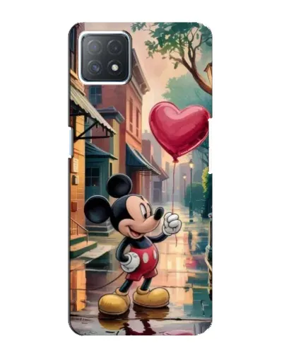 Чехол для OPPO A72 (5G) с картинкой «Микки и шарик-сердце»