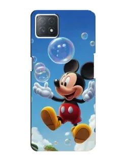 Чехол для OPPO A72 (5G) с картинкой «Mickey и мыльные пузыри»