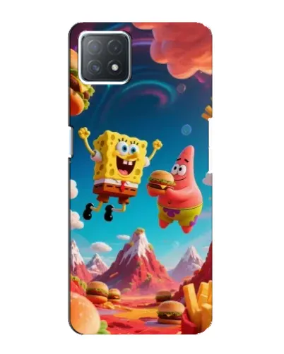 Чехол для OPPO A72 (5G) с картинкой «Космический фастфуд»