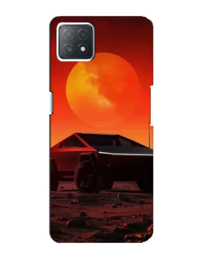 Чехол для OPPO A72 (5G) с картинкой «Cybertruck на Марсе»
