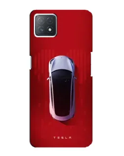 Чехол для OPPO A72 (5G) с картинкой «Tesla Top View»