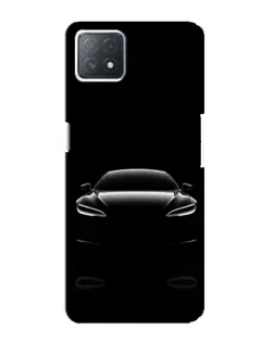 Чехол для OPPO A72 (5G) с картинкой «Силуэт Tesla Night»