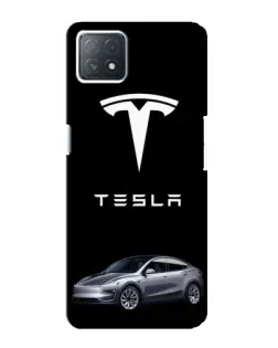Чехол для OPPO A72 (5G) с картинкой «Tesla Model Y»