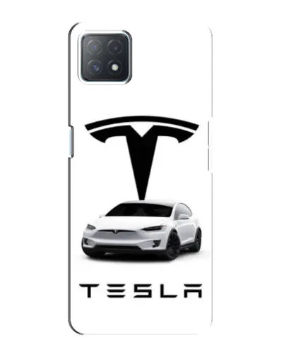 Чехол для OPPO A72 (5G) с картинкой «Tesla White Style»