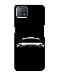 Чехол для OPPO A72 (5G) с картинкой «Фары Tesla Night»