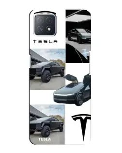 Чехол для OPPO A72 (5G) с картинкой «Коллаж Cybertruck Tesla»