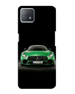Чехол для OPPO A72 (5G) с картинкой «Mercedes — неоновый лого»
