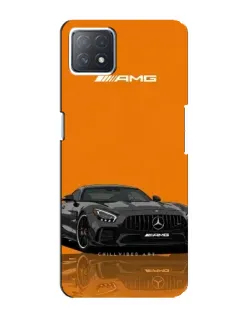 Чехол для OPPO A72 (5G) с картинкой «Оранжевый Mercedes AMG»