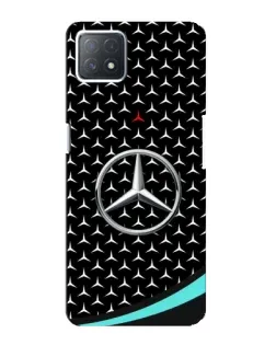Чехол для OPPO A72 (5G) с картинкой «Mercedes — бирюзовый акцент»