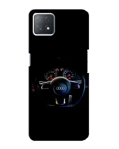 Чехол для OPPO A72 (5G) с картинкой «Салон Audi — руль»