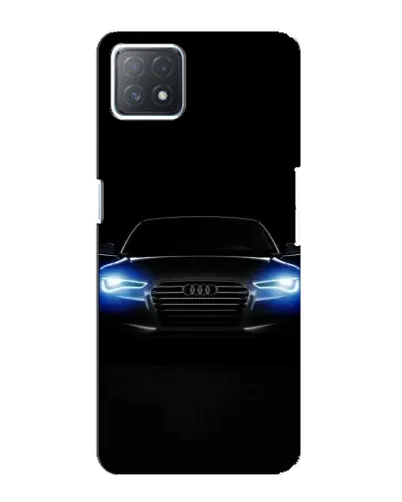 Чехол для OPPO A72 (5G) с картинкой «Audi в неоне»