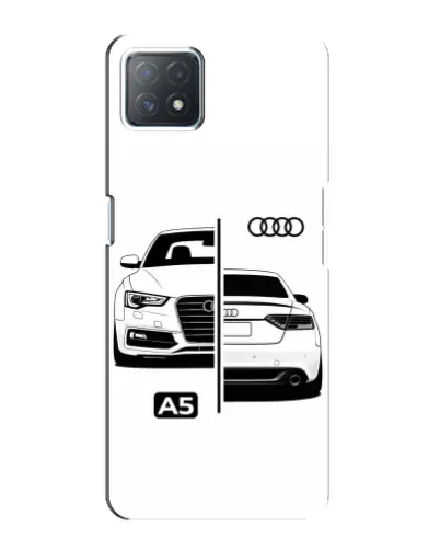 Чехол для OPPO A72 (5G) с картинкой «Audi — контрастный дизайн»