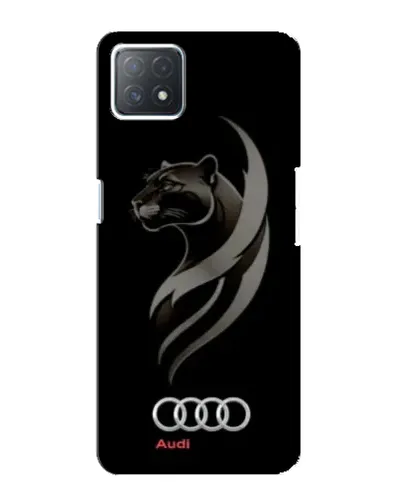 Чехол для OPPO A72 (5G) с картинкой «Графика — пантера и Audi»