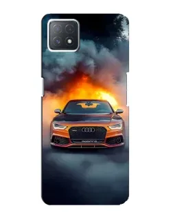 Чехол для OPPO A72 (5G) с картинкой «Audi в огненном дыму» Чехол для OPPO A72 (5G) с картинкой «Audi в огненном дыму»