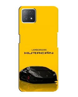Чехол для OPPO A72 (5G) с картинкой «Lamborghini Huracan черный»