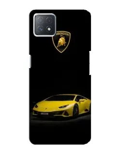 Чехол для OPPO A72 (5G) с картинкой «Lamborghini желтый акцент»