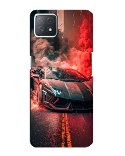 Чехол для OPPO A72 (5G) с картинкой «Lamborghini красный дым»