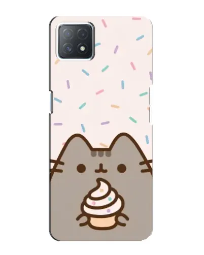 Чехол для OPPO A72 (5G) с картинкой «Пушин с кексом»