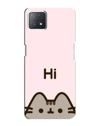 Чехол для OPPO A72 (5G) с картинкой «Пушин говорит Hi»