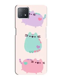 Чохол для OPPO A72 (5G) з картинкою «Pusheen тріо»