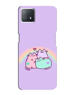 Чохол для OPPO A72 (5G) з картинкою «Веселкові Пушини»