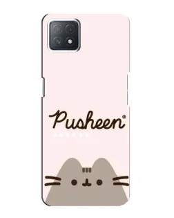 Чохол для OPPO A72 (5G) з картинкою «Pusheen логотип»