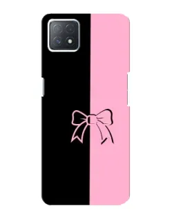 Чехол для OPPO A72 (5G) с картинкой «Половинки банта»