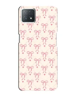 Чехол для OPPO A72 (5G) с картинкой «Розовые бантики Coquette»