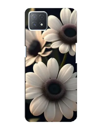 Чехол для OPPO A72 (5G) с картинкой «Белые маргаритки макро»