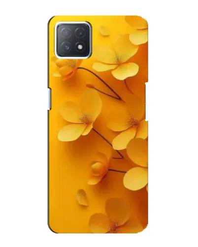 Чехол для OPPO A72 (5G) с картинкой «Золотые лепестки»