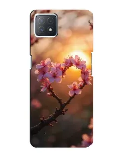 Чохол для OPPO A72 (5G) з картинкою «Рожевий цвіт сердечко на тлі заходу» Чохол для OPPO A72 (5G) з картинкою «Рожевий цвіт сердечко на тлі заходу»