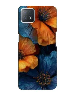 Чохол для OPPO A72 (5G) з картинкою «Яскрава синьо-помаранчева флора» Чохол для OPPO A72 (5G) з картинкою «Яскрава синьо-помаранчева флора»