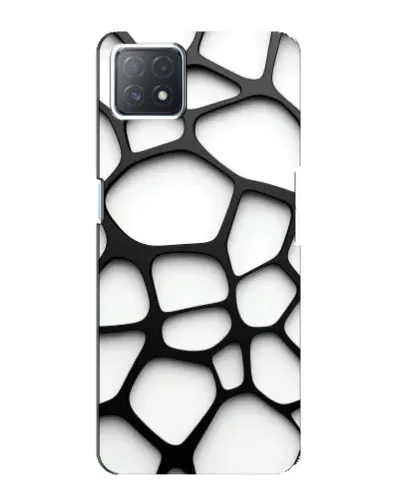 Чехол для OPPO A72 (5G) с картинкой «Белая объемная сетка» Чехол для OPPO A72 (5G) с картинкой «Белая объемная сетка»