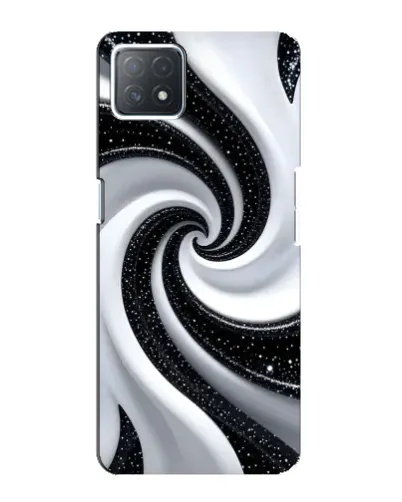 Чехол для OPPO A72 (5G) с картинкой «Черно-белая спираль» Чехол для OPPO A72 (5G) с картинкой «Черно-белая спираль»