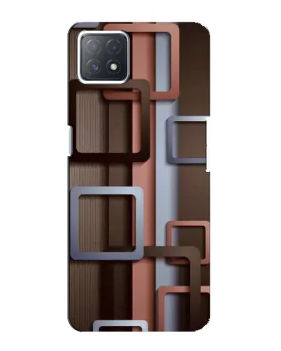Чехол для OPPO A72 (5G) с картинкой «Коричневые объемные квадраты» Чехол для OPPO A72 (5G) с картинкой «Коричневые объемные квадраты»