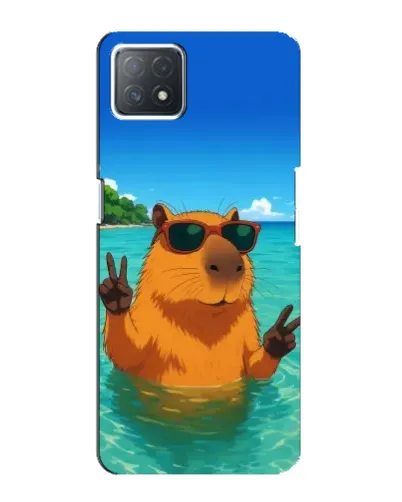 Чехол для OPPO A72 (5G) с картинкой «Морская капибара»
