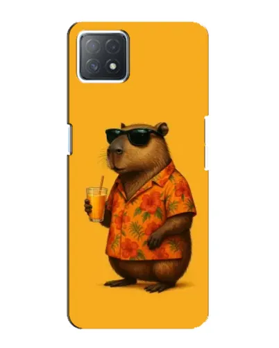Чехол для OPPO A72 (5G) с картинкой «Капибара на отдыхе»