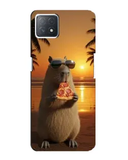Чохол для OPPO A72 (5G) з картинкою «Капібара з піцою» Чохол для OPPO A72 (5G) з картинкою «Капібара з піцою»