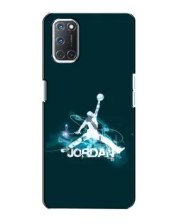 Чехол для OPPO A72 с картинкой «Jordan Blue Fire»