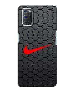 Чехол для OPPO A72 с картинкой «Nike — карбоновая сетка»