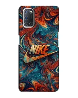 Чехол для OPPO A72 с картинкой «Nike в абстракции»