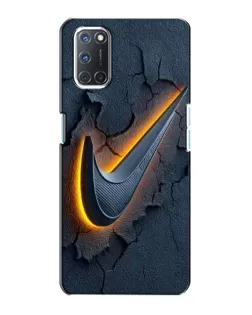 Чехол для OPPO A72 с картинкой «Объемный логотип Найк»
