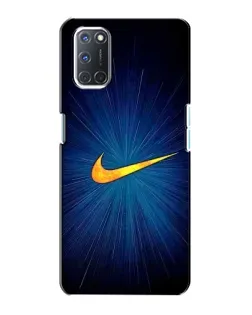 Чехол для OPPO A72 с картинкой «Синий пульс Nike»