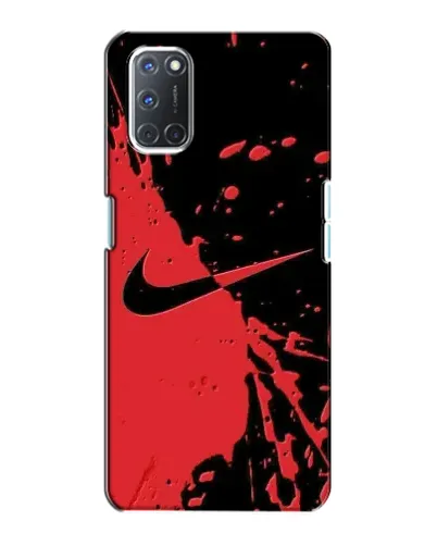 Чехол для OPPO A72 с картинкой «Красные брызги Nike» Чехол для OPPO A72 с картинкой «Красные брызги Nike»